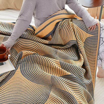 Couverture bébé réversible en mousseline de coton douce - Légère et respirante