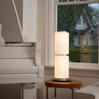 Lampe de table en verre blanc laiteux pour salon, chambre, éclairage moderne pour la maison, lampe de bureau élégante