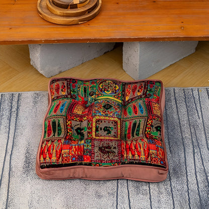 Moroccan Style Tie-Strap Throw Pillow Cushion for Home Decor