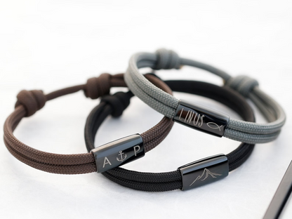 Bracelet James en corde de voile personnalisée — conçu pour une qualité au quotidien.