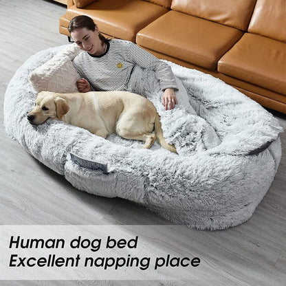 Grand lit pour chien pour humains – Le confort ultime pour les amoureux des animaux !