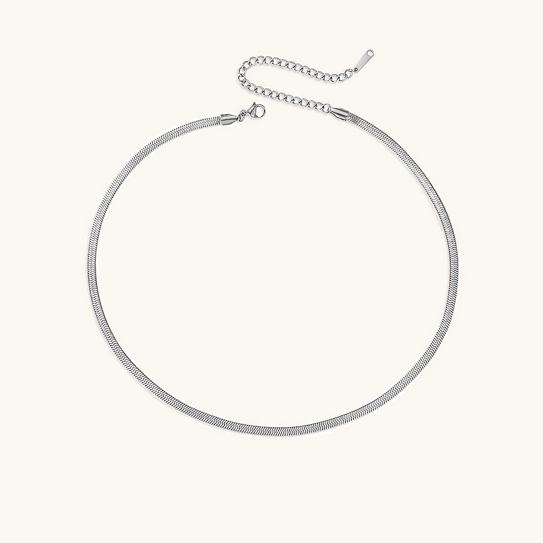 Flora - Bold Herringbone Necklace — bringing modern charm to your space.