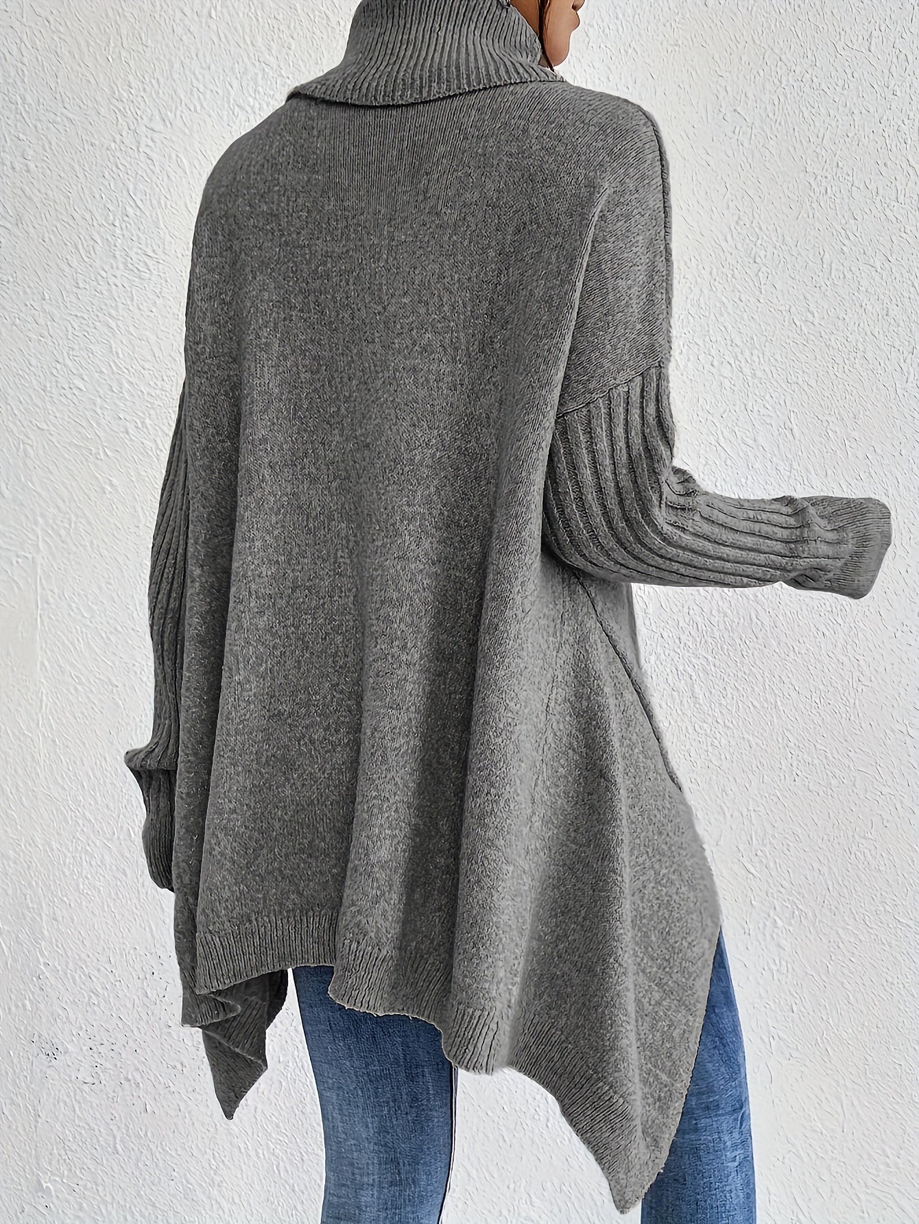 Pull Rollkragen pour femme | Passform surdimensionné avec moderne hohen Kragen