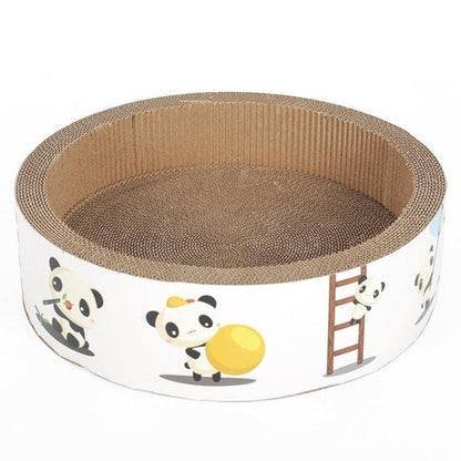 Griffoir durable pour chats et jouet à griffer ondulé