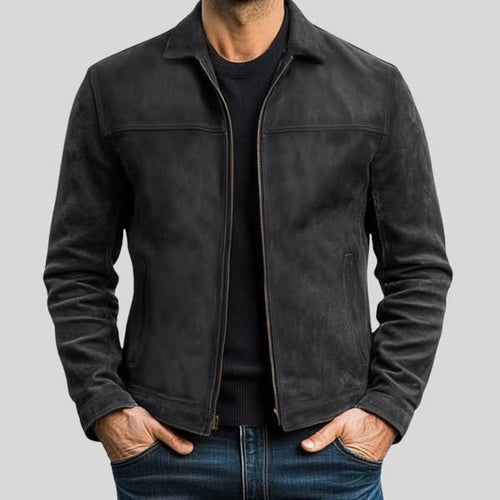 Fynn Herren Lederjacke – Classique Zip-Jacke | Zeitlos modernes Design