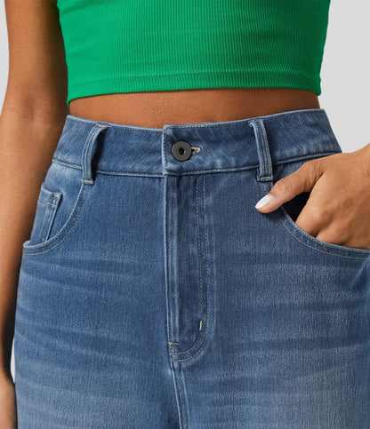 Lara | Wijde Jeans Avec Haute Taille