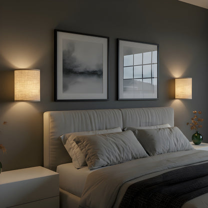 1+1 Gratis Stoff-Wandlampen