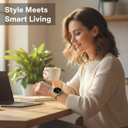 Montre connectée pour femme - Gesundheitsüberwachung - Nachrichtenbenachrichtigungen