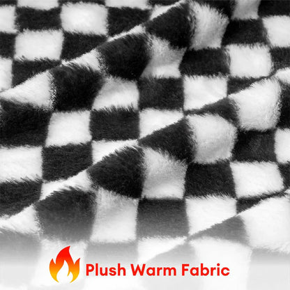 Thick & Fluffy Orthopaedic Washable Dog Sofa Bed - Chequerboard Design