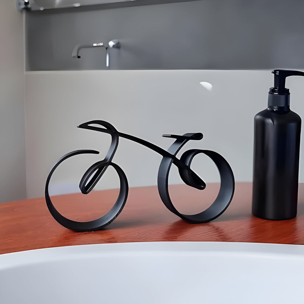 Urban Cyclist Wall Art - Modern Bike Decor for Home & Office
