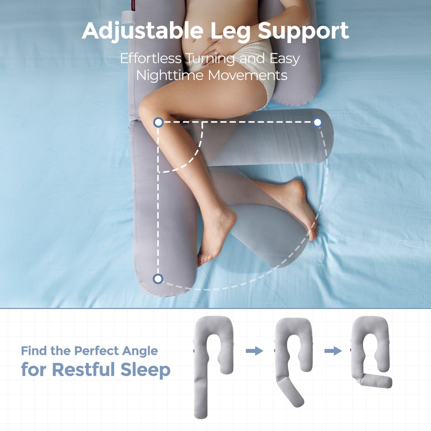 Oreiller de grossesse pour plus de confort et de soutien - Le meilleur oreiller de maternité pour dormir