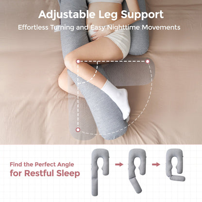 Oreiller de grossesse pour plus de confort et de soutien - Le meilleur oreiller de maternité pour dormir