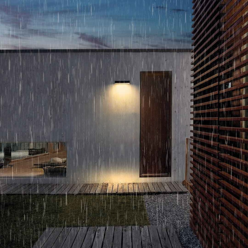 Appliques murales solaires extérieures avec détecteur de mouvement – ​​Luminosité réglable, résistantes aux intempéries