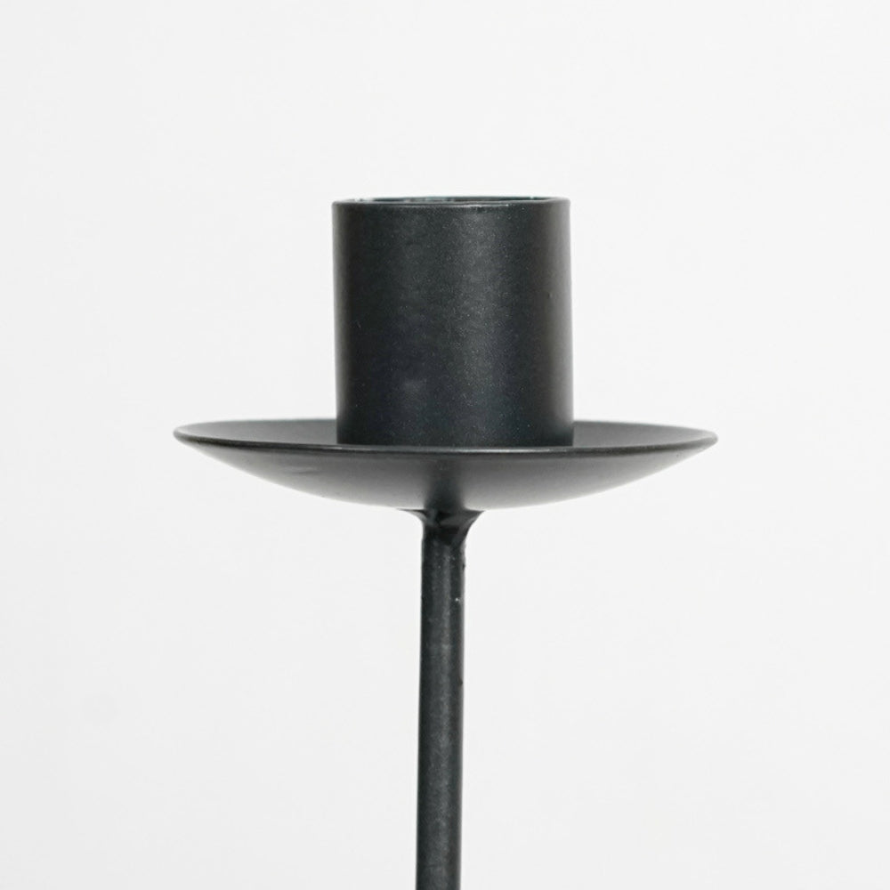 Wavy Iron Candle Holder for Home Decor - Sculpted Design