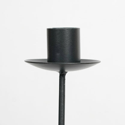 Wavy Iron Candle Holder for Home Decor - Sculpted Design