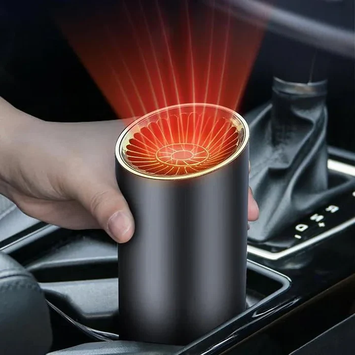 Schnellheizender Becherförmiger Auto-Warmluftgebläse - Schnelles Heizen & Kühlen, einstellbar, 360 Grad drehbar, Plug and Use für Auto, SUV, Wohnmobil und Lkw