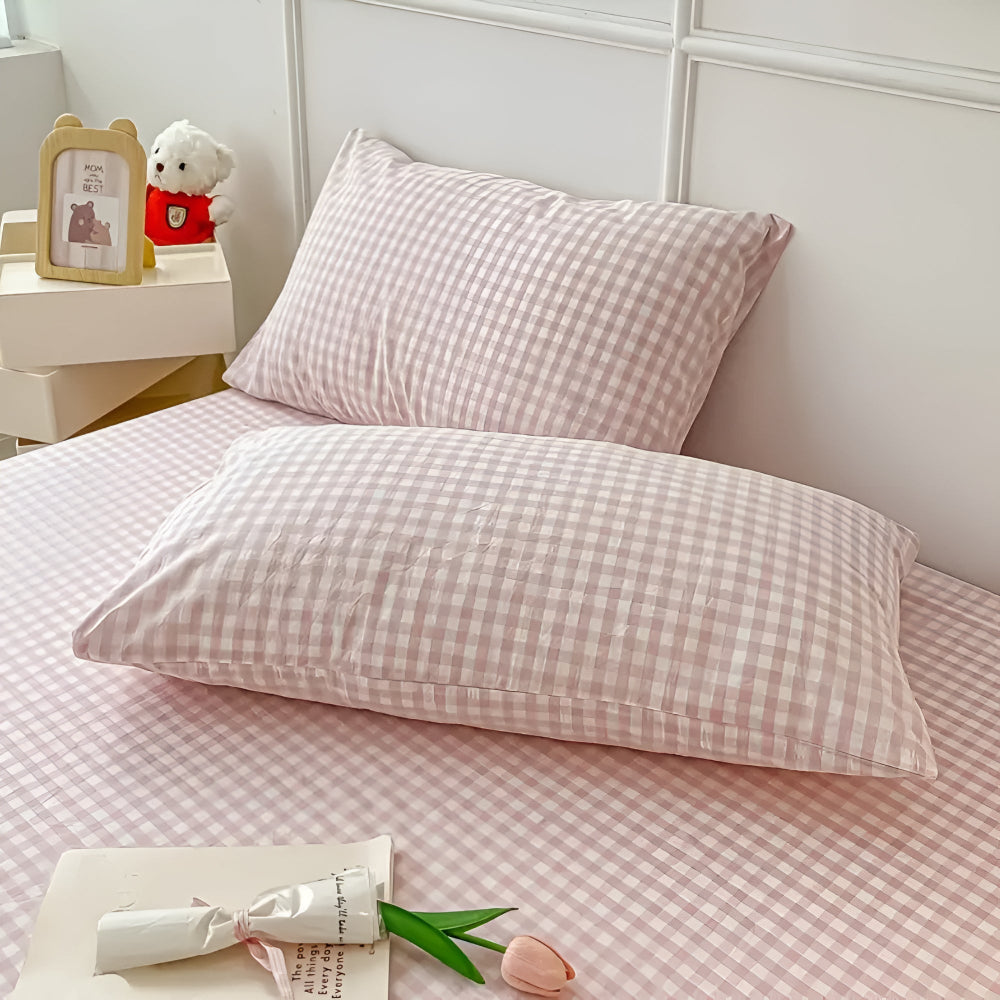 Cozy Soft Plaid Checkered Pillowcases for Bedroom Decor