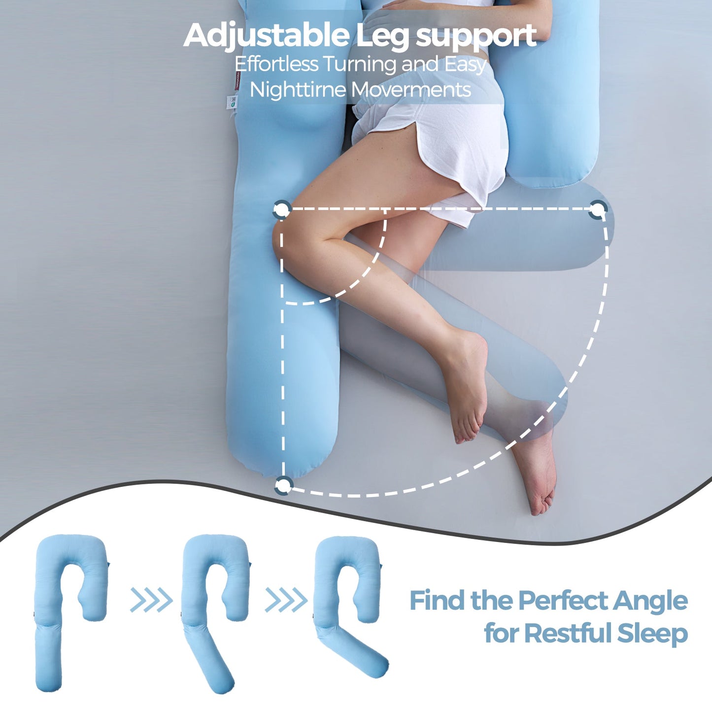 Oreiller de grossesse pour plus de confort et de soutien - Le meilleur oreiller de maternité pour dormir