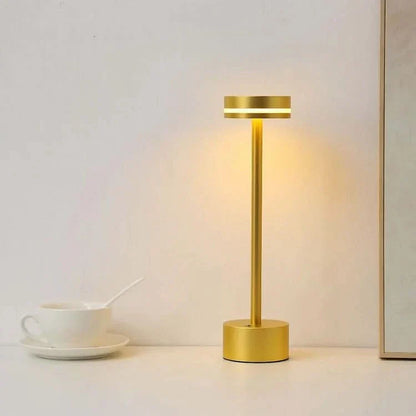 Lampe de table LED rechargeable - Design moderne sans fil en aluminium