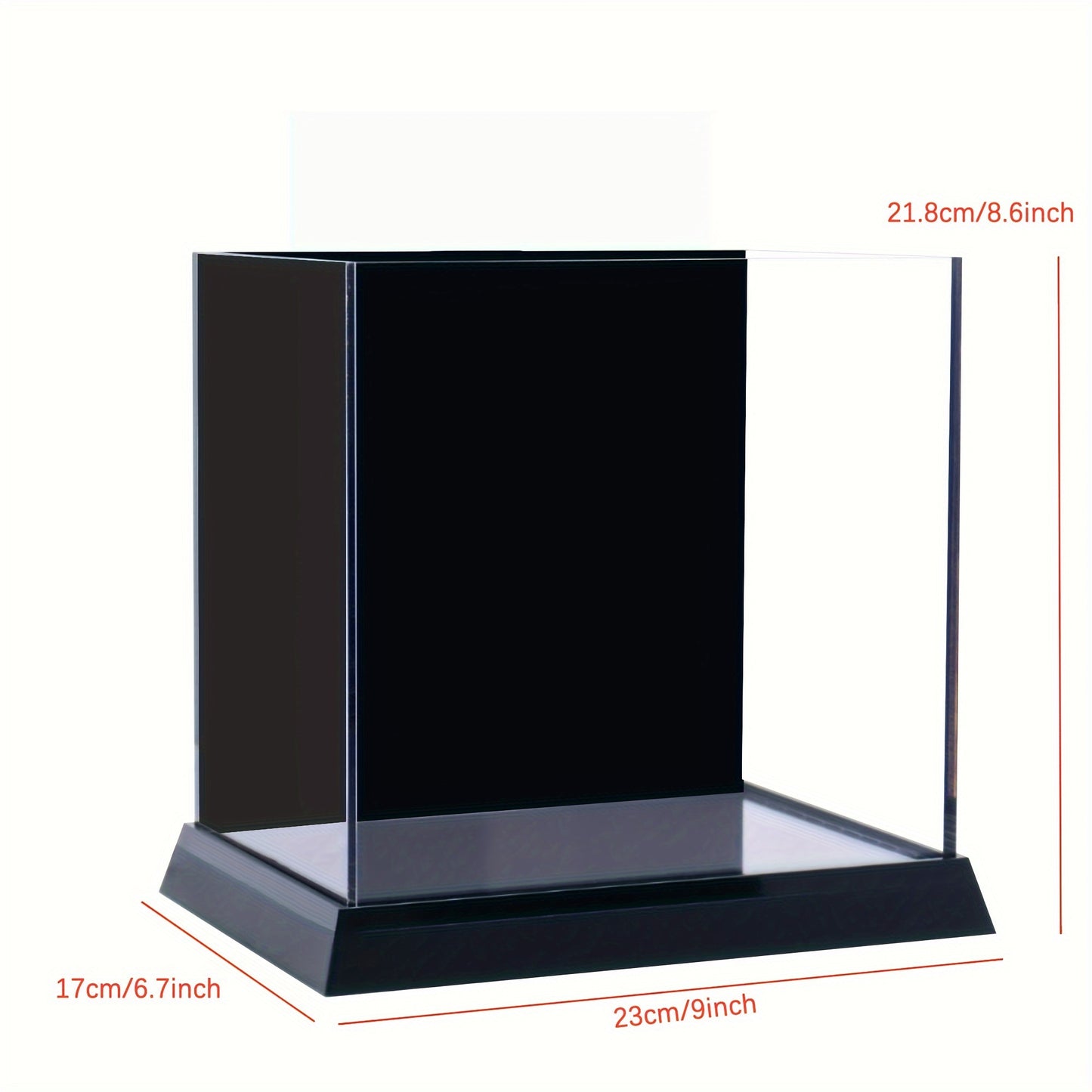 Grand aquarium en acrylique avec support - Aquarium élégant pour betta avec vue transparente, conception durable pour la maison ou le bureau