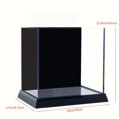 Grand aquarium en acrylique avec support - Aquarium élégant pour betta avec vue transparente, conception durable pour la maison ou le bureau