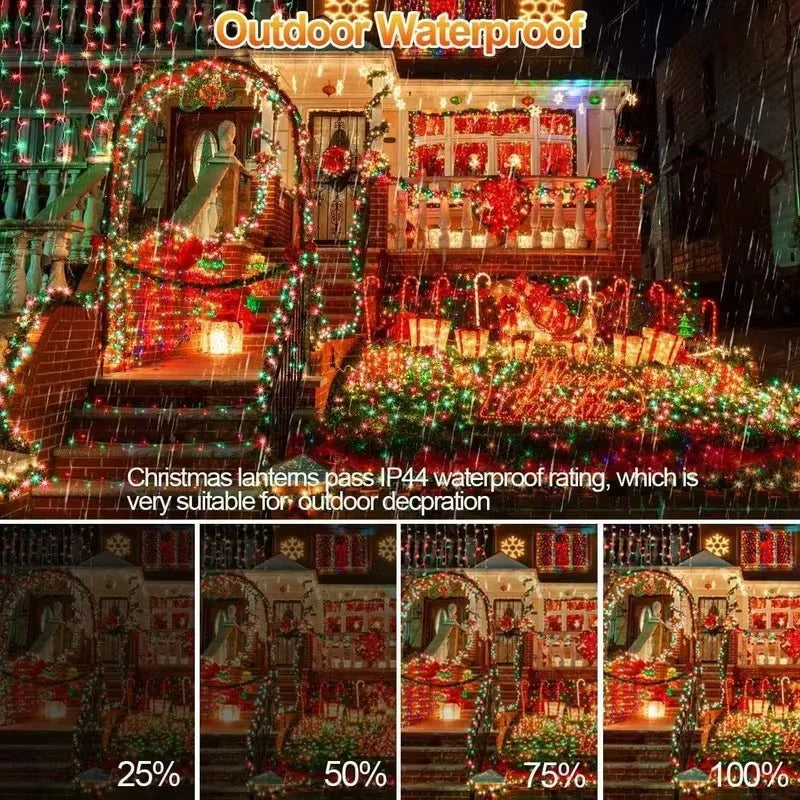 500 LED Außenlichter - Fernbedienung - Netzbetrieb