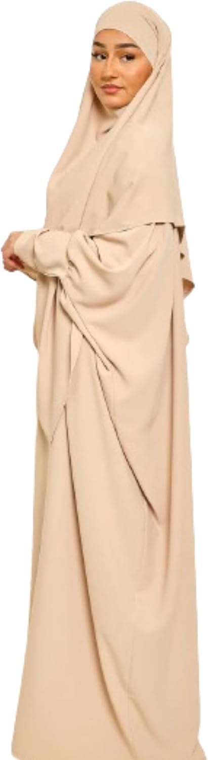 Ensemble Abaya et Khimar en Soie Élégante pour Femmes Musulmanes - Robe Jilbab Longue (Copy)