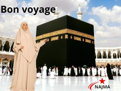 Ensemble Abaya et Khimar en Soie Élégante pour Femmes Musulmanes - Robe Jilbab Longue (Copy)