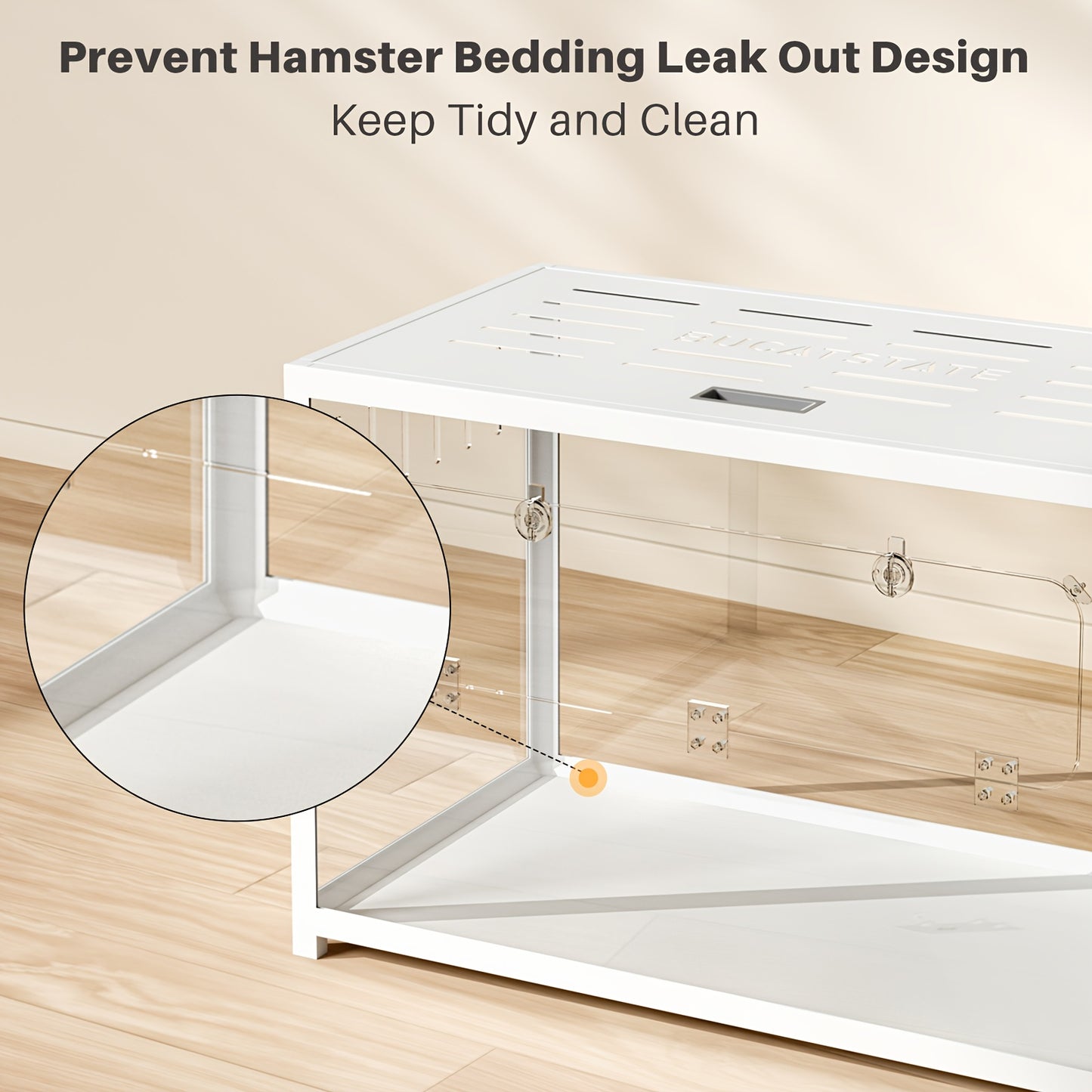 Grande cage pour hamsters nains et syriens - Habitat empilable pour petits animaux