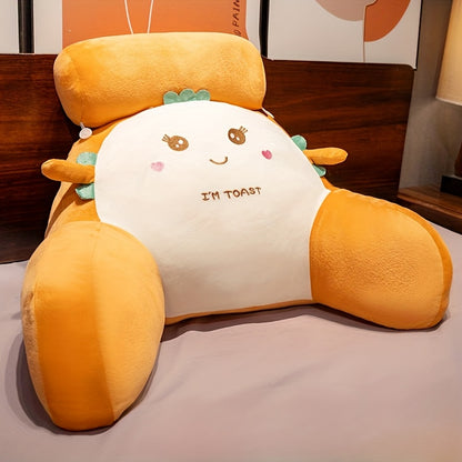 Cuddle Cushion: Ergonomic Reading Pillow for Back Support, Washable, Adjustable for Beds & Sofas