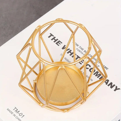 Bougeoir moderne en fer forgé pour la décoration et l'éclairage de la maison