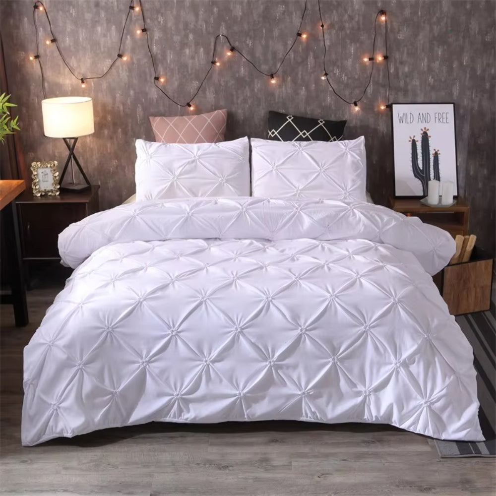 Airweave Pintuck 3-Piece Quilt Cover Set | Soft Bedding Set