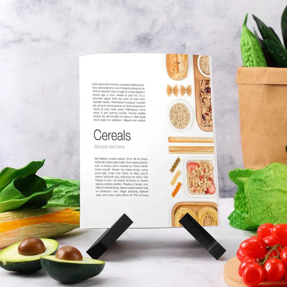 Adjustable Wooden Recipe Book Stand Holder for Kitchen Counter