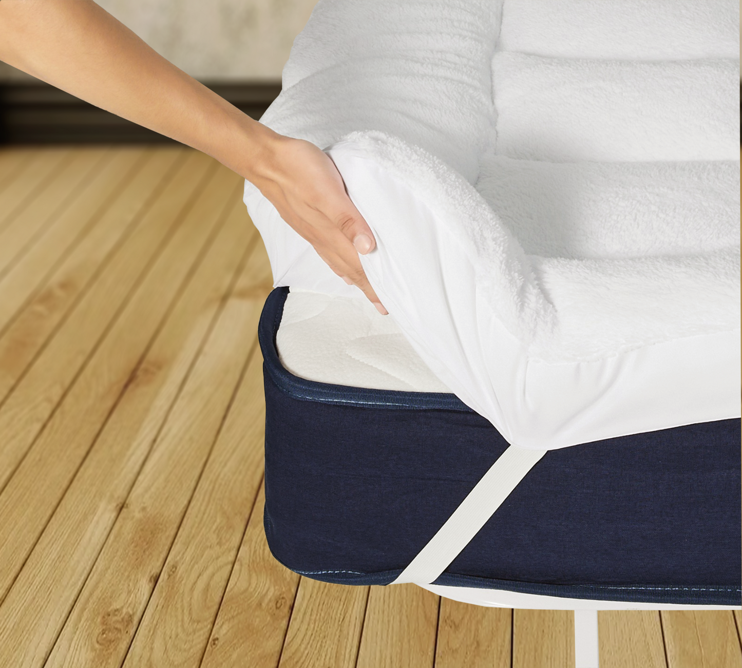 10 cm dicker Teddy-Matratzentopper für extra Komfort und Unterstützung