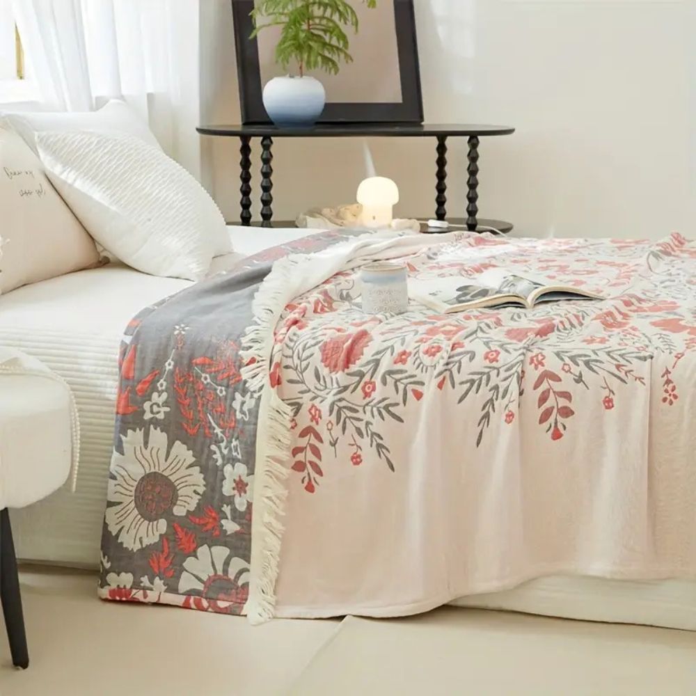 Versailles-inspirierte reversible Blumen-Decke