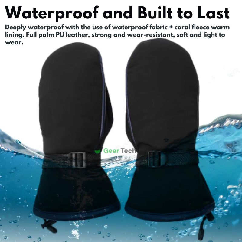BowLift | Electric Heating Hand Warmer Gloves | Dual-Sided Heating, Waterproof & USB Rechargeable for Skiing, Hiking, Mitten & Daily Use