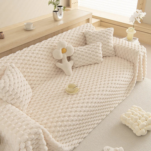 Gevoerde Konijnen Faux Bankhoes