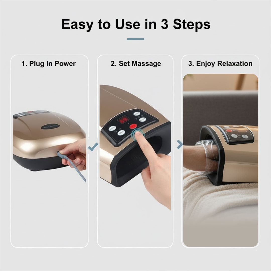 Appareil de massage des mains - Luftkompression - Appareil de massage des doigts et des mains