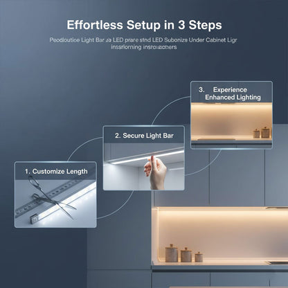 LED Unterbauleuchte - Ultra Dünn - Anpassbare Länge