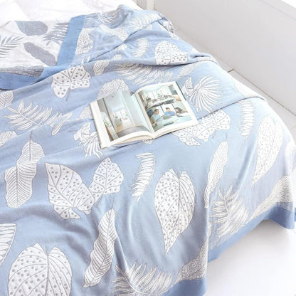 Couverture d'été douce et feuillue pour une chaleur douillette et un confort léger