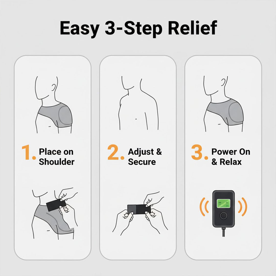 Heizbare Schulterstütze - Verstellbare Massage - Muskelentspannung