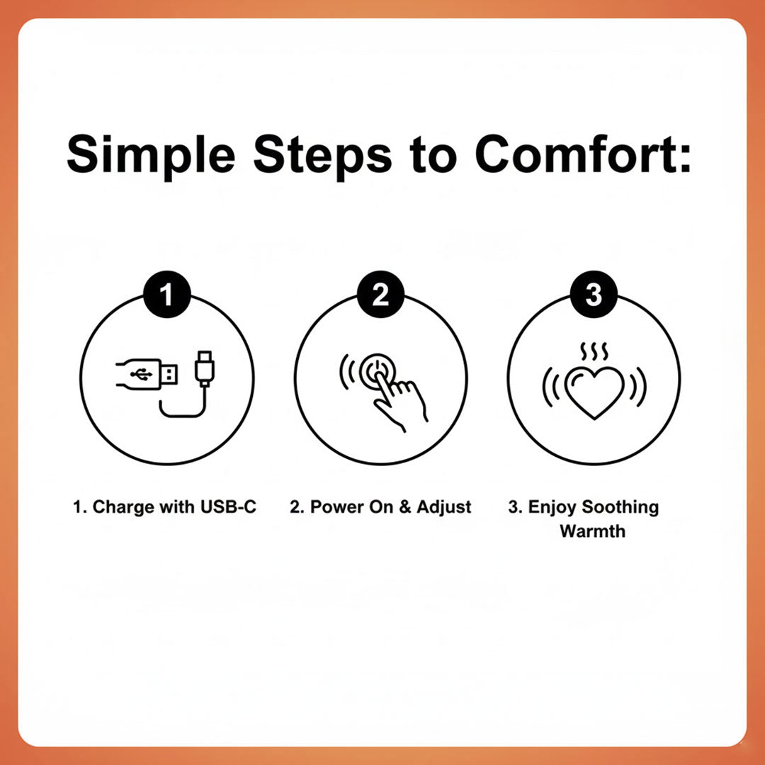 Wärmeauflage – wiederaufladbar – einstellbare Temperatur