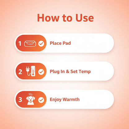 Elektrische Hundewärmedecke - Température réglable - Sicherheitsdesign