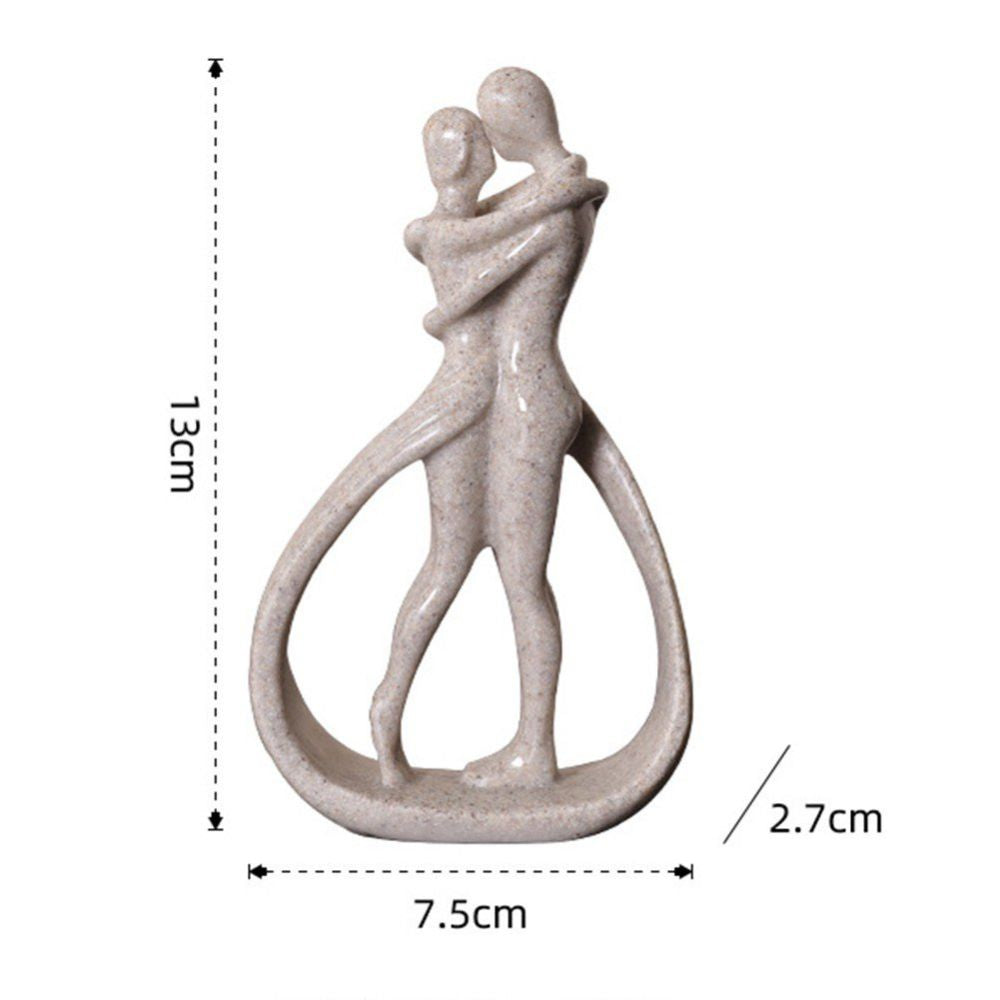 Figurine romantique en résine représentant un couple - Cadeau idéal pour la décoration intérieure