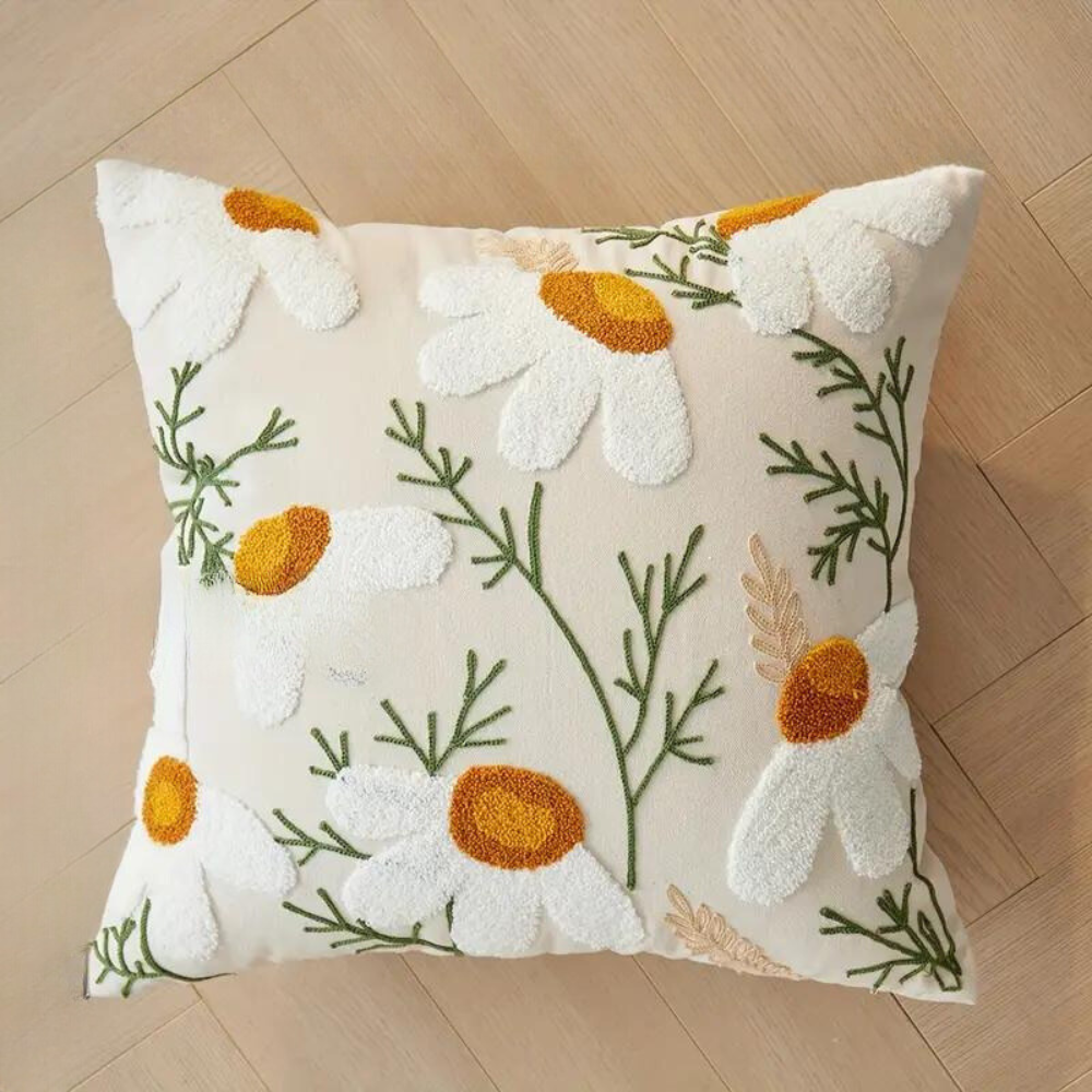Stylish Botanical Print Throw Pillow Cover for Home Decor
