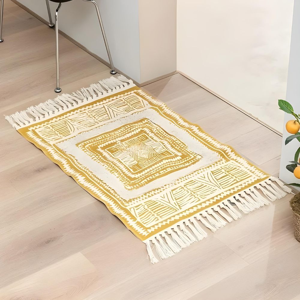 Bohemian Fringe Area Rug - Soft, Stylish, and Durable Home Decor