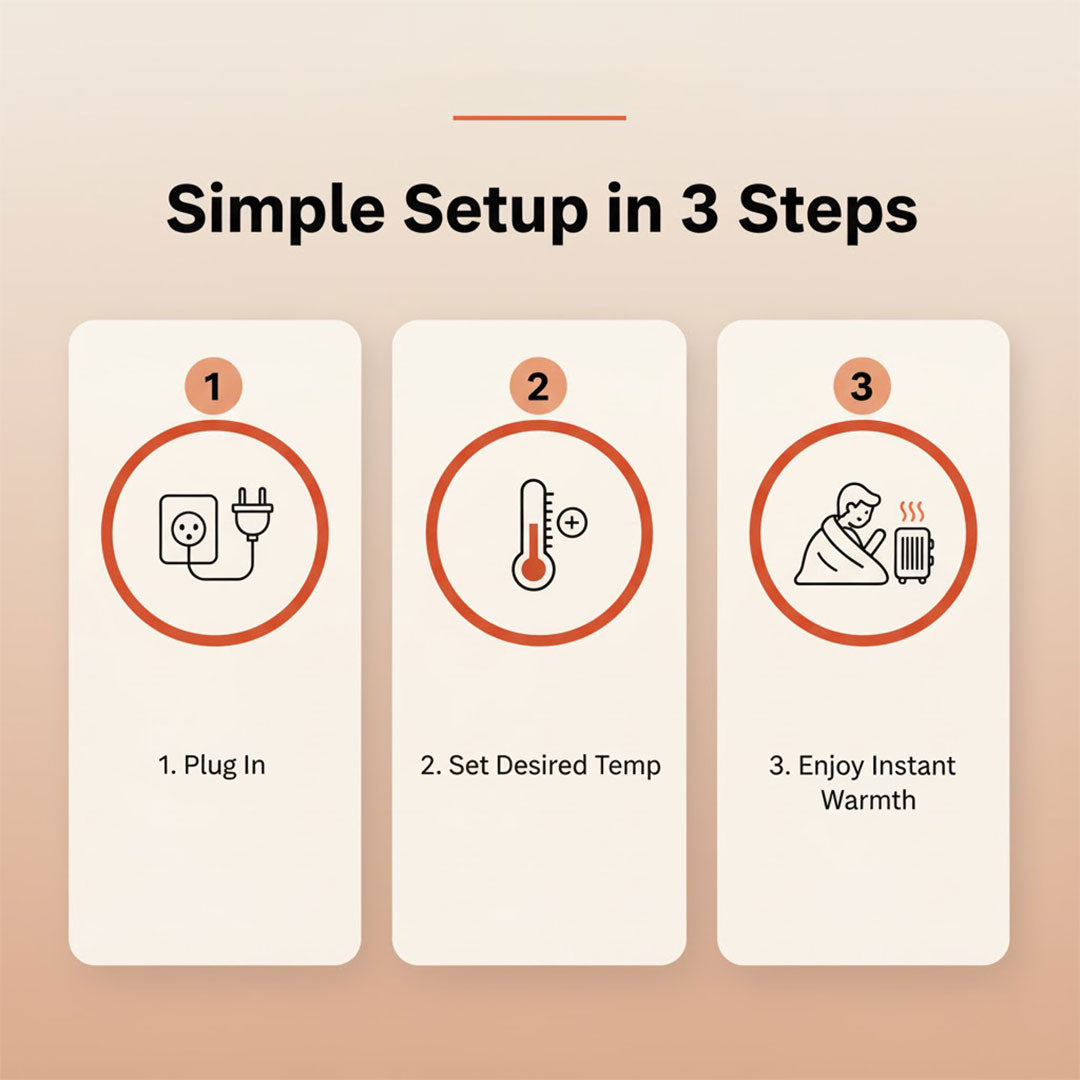 Mini radiateur électrique - 800W Tragbarer Heizlüfter - Keramik