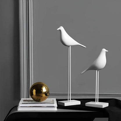 Figurines d'oiseaux minimalistes et élégantes pour la décoration intérieure et les cadeaux