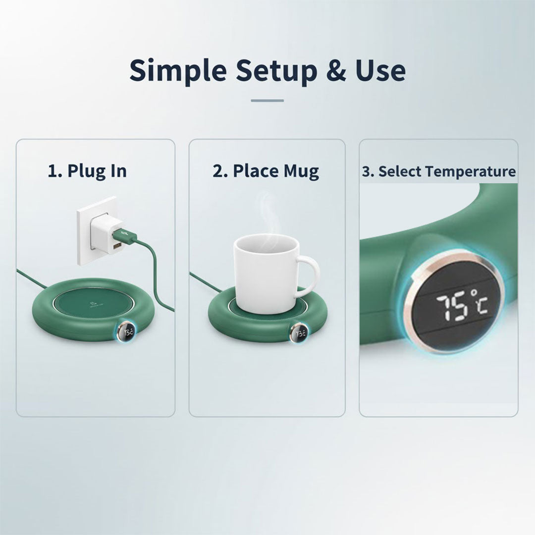 Tassenwärmer - Digitale Anzeige - Einstellbare Temperatur