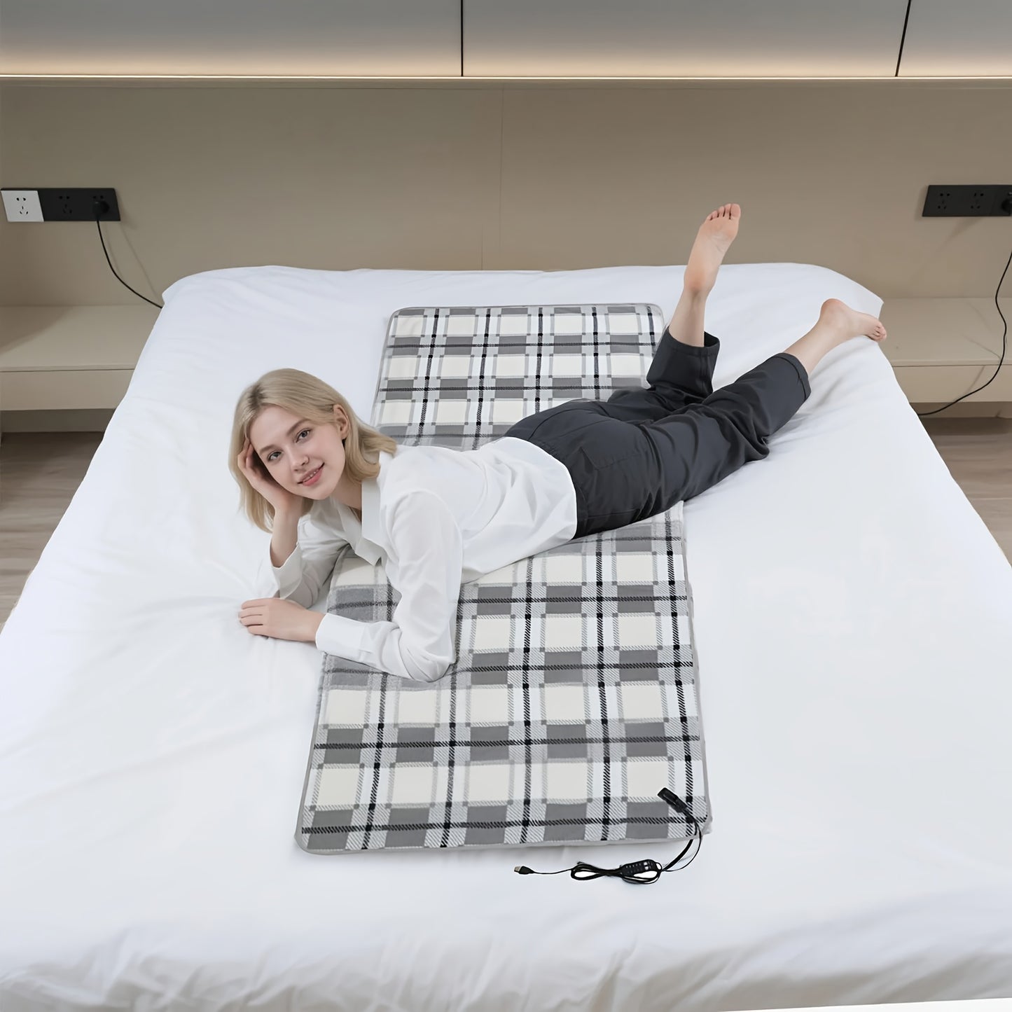 Protections électriques avec réglage de température, tapis chauffant USB, 5 réglages de température